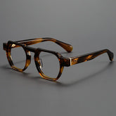 Kane Vintage Acetate Glasses Frame Geometric Frames Southood Leopard